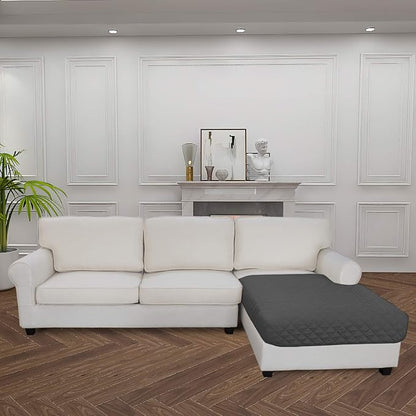 Easy-Going Sectional Couch Covers for Dogs L Shape Sofa Cover Reversible Sofa Slipcover Chaise Lounge Cover Furniture Protector Cover for Pets Dog Cat (42 x 68 inches, Dark Gray/Dark Gray) | Soft Sofa Slipcover For Dogs, Fits Left/Right Chaise Lounge P...