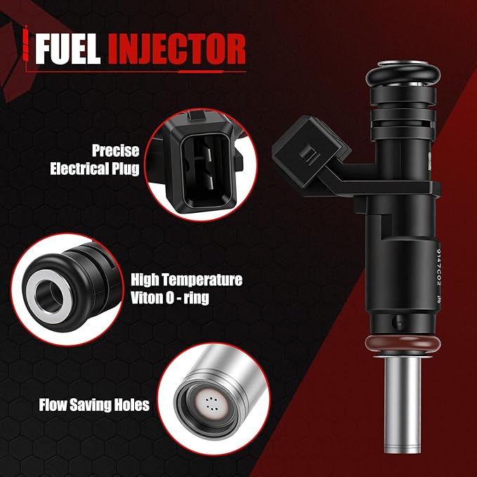 Fuel Injectors Set of 6 Compatible with BMW 128i 328i 330i 530i X3 X5 Z4 525i 528i 325xi 3.0L Fuel Injector Replace 7531634 13537531634