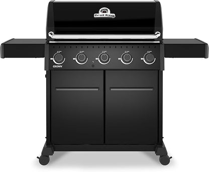 Broil King 866154 Crown 520 Shadow 5-Burner Propane Gas Grill in Black