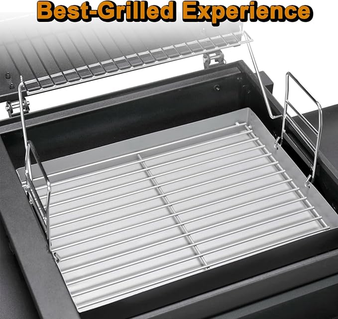 PS9900 47183T-21 Charcoal Tray Grill Replacement Parts for Smoke Hollow 47183T PS9500 HC4518L SH5000 SH7000 SH9916 PS9900-SY18 6500 6800 8500 Pro Series Charcoal Basket Holder Ash Pan Grill Parts