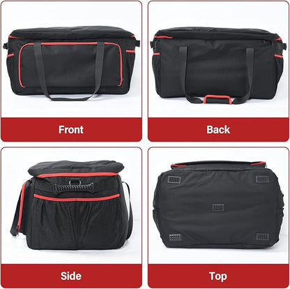 OTraki Grill Carry Case Compatible with Char-Broil Grill2Go X200, Portable Grill Storage Carry Bag, Cover Bag with Multi Storage Pockets for Outdoor Grill Tools & Accessories (Bag Only)