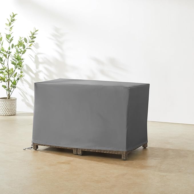 Crosley Furniture Patio Furniture Covers, Waterproof Outdoor Storage Deck Box Cover for Backyard, Gray