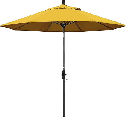 California Umbrella 9' Round Aluminum Pole Fiberglass Rib Market Umbrella