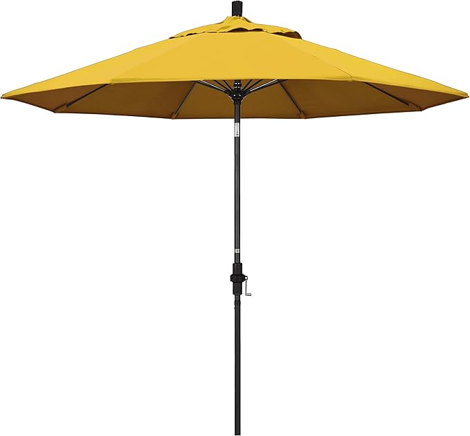 California Umbrella 9' Round Aluminum Pole Fiberglass Rib Market Umbrella