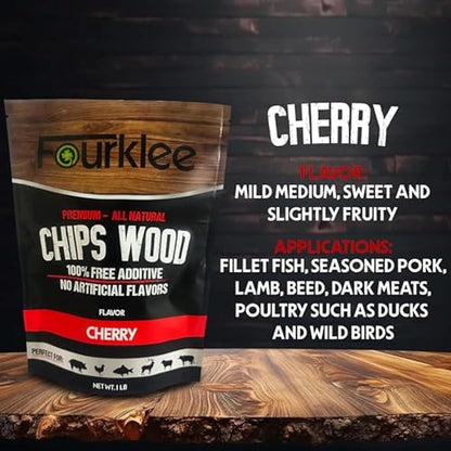 Wood Chips for Smoker- Apple Wood Chips for Smoker- Hickory Wood Chips for Smoker- Smoking Chips- Wood Chips- 6Pack 1lb Each.
