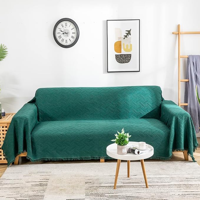 AIVIA Couch Cover Sheet Blanket, Oversized Couch Covers for 3 Cushion Sofa, Extra Large Furniture Decoration Covers Sofa Throws Sofa Slipcovers, L-Shape U-Shaped Sectional Protector for Cats Dogs