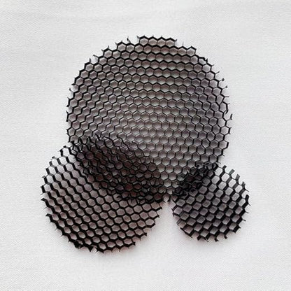 Range Black Aluminium Grille LED Light Round Honeycomb Mesh Anti-Glare Anti-Dazzle 23-65mm(50mm)