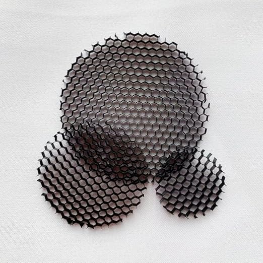 Range Black Aluminium Grille LED Light Round Honeycomb Mesh Anti-Glare Anti-Dazzle 23-65mm(35mm)