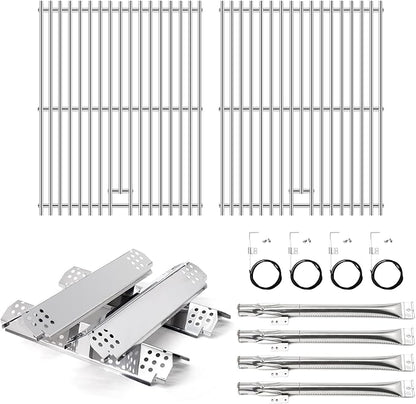 Grill Replacement Parts for Nexgrill 720-0830H, Nexgrill 720-0783E 720-0783EH, Grill Heat Plates, Burner Tubes and Igniter, Grill Grates for Home Depot Nexgrill 4 Burner 720-0830H