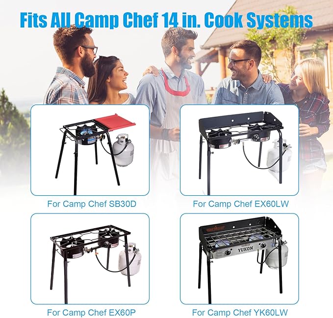 14 x 16 Deluxe Outdoor BBQ Grill Box, Replacement for All Camp Chef 14" Cook Systems Parts, Perfect for Single Burner Accessories, Compatible with Camp Chef BB30L Original Part Number