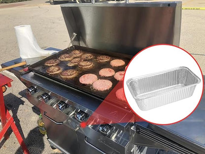 Grill Drip Pan Liner for Members Mark Griddle G70301-1 G70302-1 990001978 980368270, Members Pro-Series 5-Burner and 4-Burner Griddle Disposable Aluminum Drip Pans Replacement Parts, 30 Packs