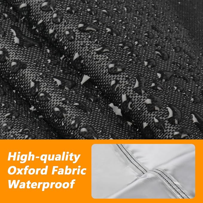 55 In Outdoor Storage Deck Box Cover for Rubber Maid Storage Shed 4.5Ft | 55.5x29x35,Waterproof Dustproof Heavy Duty Oxford Fabric,Small Horizontal Resin Rubber Tool Box Storage Cover with Zipper