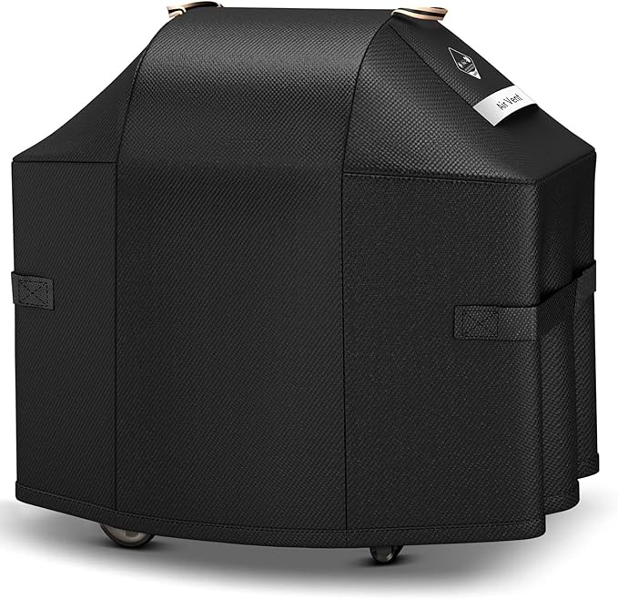Ultimate Durable Grill Cover for Weber Spirit 200 and 300 Series Outdoor Grill,52 Inch Heavy Duty Waterproof Rip-Proof BBQ Cover,Fade Resistant 7106 Gas Grill Cover for Weber with Strap and Air Vent