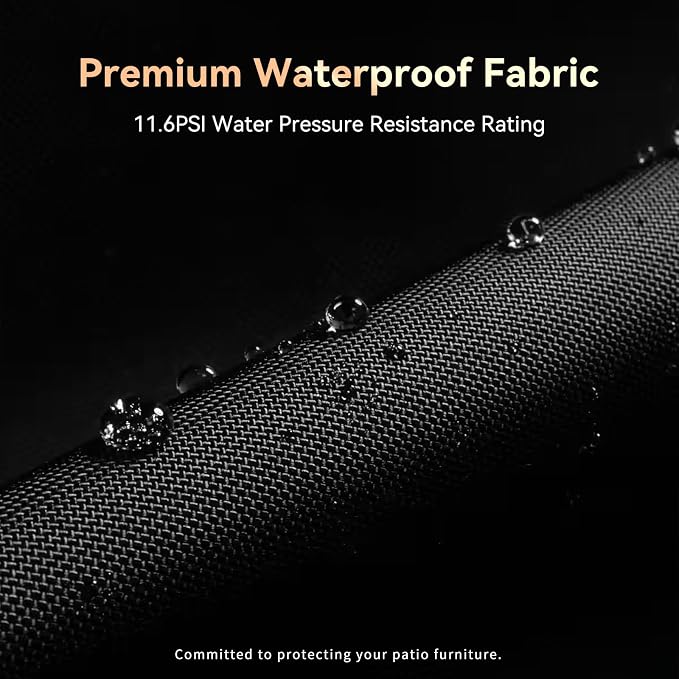 Waterproof Full-Length All Weather Grill Cover Accessory for Traeger Woodridge Pro and Woodridge Elite Pellet Grills,Tear & Fade Resistant Windproof Grill Cover with Buckle,Drawstring,Black