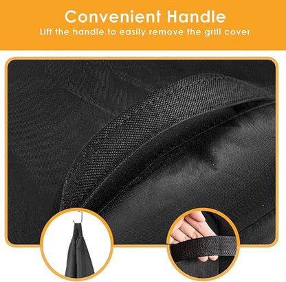 Grill Cover for Traeger Flatrock 2-Burner Zone Grill, Traeger Flatrock Propane Griddle TF2NN46DN, 600D Heavy Duty Wateproof UV Protected Cover, BAC816 Accessories