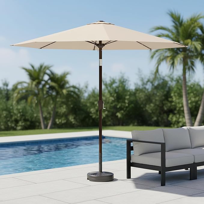 Umbrella Base Water Filled Stand 81.5lb Max Capacity Heavy Duty Patio Umbrella Base for Outdoor,Deck,Market,Lawn,Garden