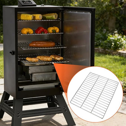 9007170303 Smoking Rack for Masterbuilt 30 inch Electric Smoker Grill Grid Cooking Grates Replacement Parts Stainless Steel Grilling Gride Master Built MB20071117 20071117 Accessory