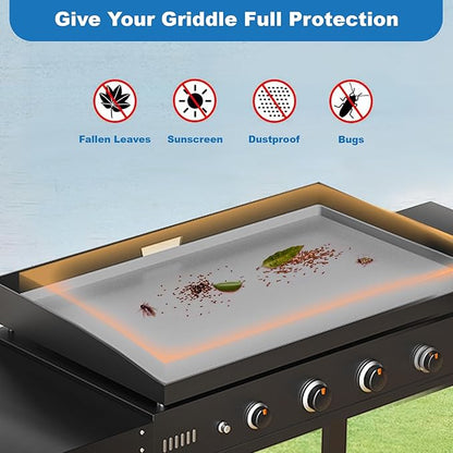 Food-Grade Silicone Grill Mat - Griddle Cover for Blackstone, A Protective Layer for Your Griddle Surface, Essential Blackstone Mat Griddle Accessory (36 Inch, Gray)