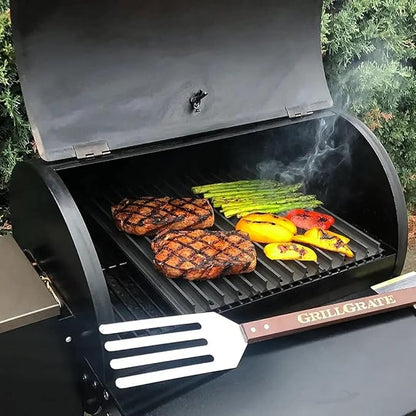 GrillGrate Sear Station | Universal Grill Grate | Sear Grates for Pellet Grill 15” Deep and Up | Pellet Grill Accessories | Hard Anodized Aluminum |15” Deep x 15.375” Wide