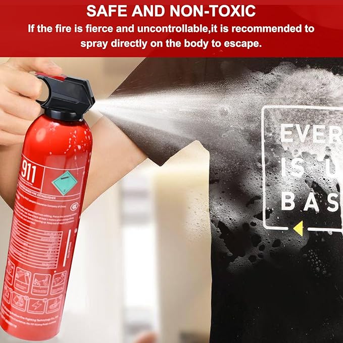 Fire Extinguishers with Mount Bracket - 12 Pack Small Portable Fire Extinguisher for Home, Kitchen, Car, Boat, RV, Vehicle - 620ml Water-Based Fire Extinguisher for Class A, B, C, K Fire