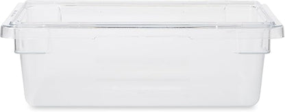 Rubbermaid Commercial Products Polycarbonate Food Storage Box/Tote, 3.5 Gallon, Clear, for Restaurant/Kitchen/Cafeteria (Pack of 6)