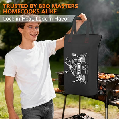 BBQ Blanket for Resting Meat, Reusable Smoker Grilling Meat Insulated Brisket Resting Blanket Bag, Smoker Meat Resting Blanket Bag for Men, Dad, BBQ Lovers, Christmas Gifts&Stocking Stuffers