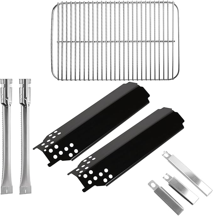 Grill Replacement Parts for Char-Broil Classic 280 2-Burner 463672817 463672717 Gas Grill G320-0200-W1A Grill Burner G215-0203-W1 Heat Tent Stainless Steel Cooking Grate Adjustable Crossover Tube