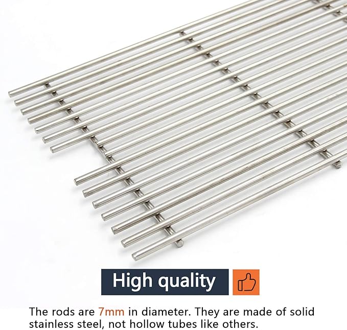 Hongso 23 1/4" SUS304 Stainless Steel Cooking Grates 54911 Replacement for Viking VGBQ 30" T Series, VGBQ 41" T Series, VGBQ 53" T Series, VGBQ300T VGBQ0302T VGBQ3002RT VGBQ4103RT Gas Grill