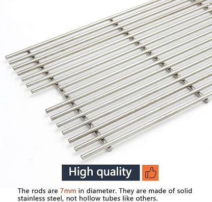 Hongso 23 1/4" SUS304 Stainless Steel Cooking Grates 54911 Replacement for Viking VGBQ 30" T Series, VGBQ 41" T Series, VGBQ 53" T Series, VGBQ300T VGBQ0302T VGBQ3002RT VGBQ4103RT Gas Grill