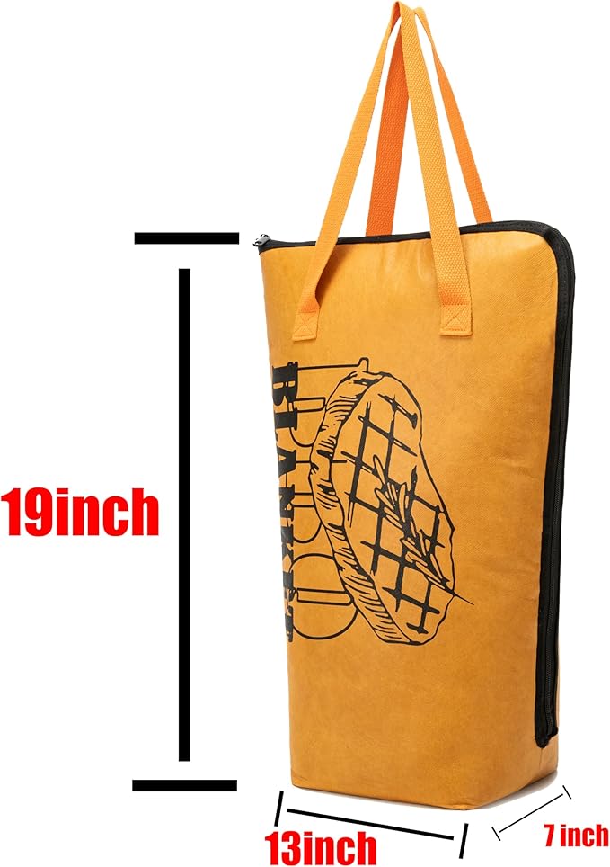 BBQ Meat Blanket Grilling Meat Insulated Resting Bag Controlling Heat Loss and Moisture Retention Keep Warm Tender and Juicy 21in Wide Mouth Reusable Family Outdoor Perfect BBQ Camping (19in Khaki)