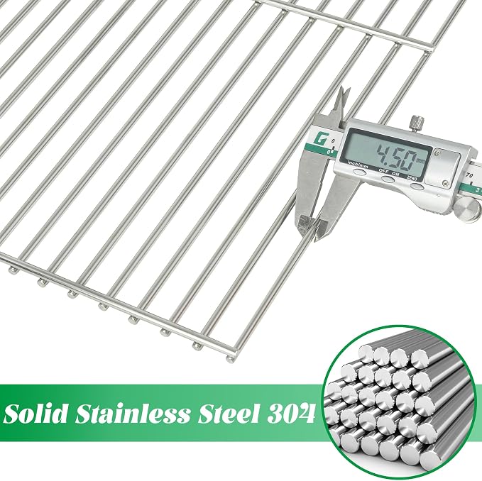 Grill Grates for Pit Boss Lexington 500 540 Series Stainless Steel Cooking Grid Grate Grilling Rack Wood Pellet Smoker Pitboss PB540 PB500LX-005 Replacement Parts 31172 BBQ Accessory
