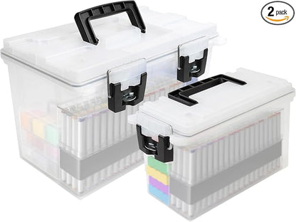 Sheffield Ammo Box Made in USA, Stackable Lockable Ammo Storage Box, Frost | XL & Standard Lockable Storage Box, Water & Dust Resistant Dry Box, Secures Hunting Gear, Gun Accessories, Supplies, Bullets