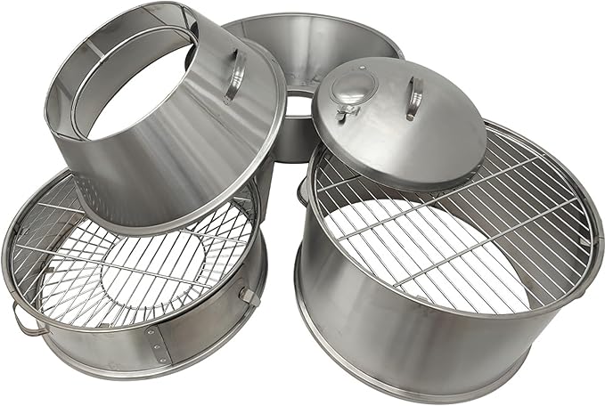 Commercial Charcoal Roast Duck Oven 23.6x53 Inches Stainless Steel 3 Tier Barbecue Grill BBQ Beijing Duck Turkey Roasting Machine with Detachable Shelf and Hooks for Chicken Vegetables Lamb