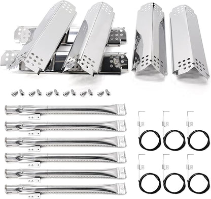 Grill Replacement Parts for Nexgrill 6 Burner 720-0898, 730-0898, 720-0898A, 720-0896CA, Grill Burner Tubes, Heat Plates, Igniters for Nexgrill