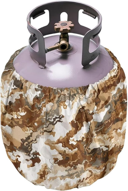 Golden Marble Propane Tank Cover 20lb Heavy Duty Propane Cylinder Cover Weather Resistance Outdoor Grill Accessories for Winter