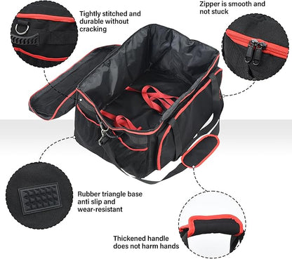 OTraki Grill Carry Case Compatible with Char-Broil Grill2Go X200, Portable Grill Storage Carry Bag, Cover Bag with Multi Storage Pockets for Outdoor Grill Tools & Accessories (Bag Only)