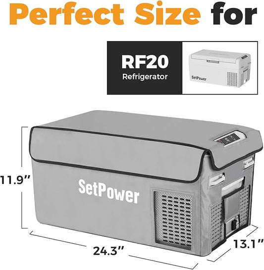 Setpower Insulated Protective Cover for RF20 Portable Refrigerator Freezer, suitable for RF20 Only