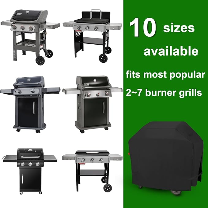 Grill Cover for Weber Spirit 200 and Spirit II 200 Series, E-210, Spirit 300,Spirit II 300, Spirit 400 Series,E-310,E-325,S-315,E-435, E-425,EP-325 Compared to Weber 7106 & 7139,52"