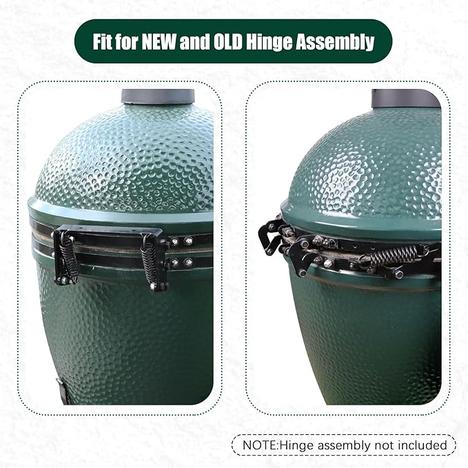 Hinge Springs for Big Green Color Egg Accessories for Old and New Hinges,Large Big Grill Green Egg Band Spring Replacement,Black Large Band Spring — Set of 2