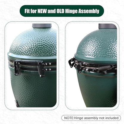 Hinge Springs for Big Green Color Egg Accessories for Old and New Hinges,Large Big Grill Green Egg Band Spring Replacement,Black Large Band Spring — Set of 2