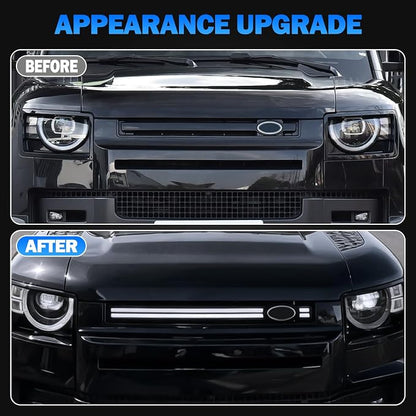 Grill Lights Compatible with Land Rover Defender 90 110 130 2020-2026 Led Front Grill Trim Strips Lighting Compatible with Land Rover Defender Accessories