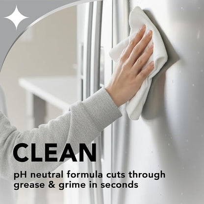 Weiman Stainless Steel Cleaner & Polish, 12 Pack, Anti Fingerprint Spray, Water Spots & Grease, No Streaks or Residue, Safe for Metal Polish, Chrome, Appliances, Fridge, Sinks & Grills