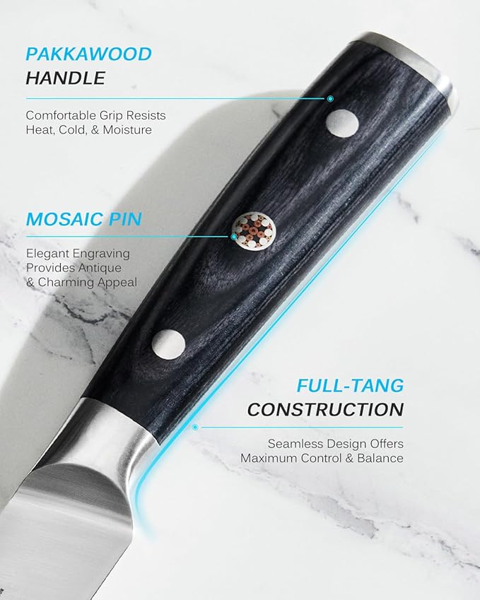 KYOKU Samurai Series Knife Japanese Style1 (Kitchen Utility Knife, 5")