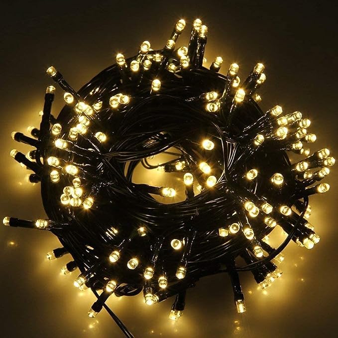 MZD8391 105FT 300LED Christmas Light, Waterproof Christmas Tree Light | Warm White, 100% UL List, 8 Light Mode,Timer/Memory, End To End Connect,Christmas String Light Oudoor Indoor Decoration