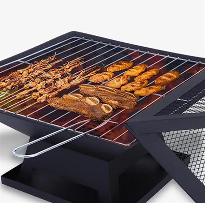 Barbecue Charcoal Grill Outdoor Barbecue Grill Charcoal Grill Portable Folding Desk Tabletop Grill for Picnic Charcoal BBQ Grill