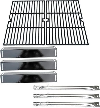 Parts Kit DG118 Replacement for BBQ Grillware GGPL-2100 Gas Grill Burners, Heat Plates, Cooking grids