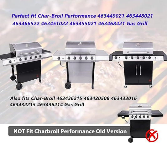for Charbroil 463448021 Parts Grill Grate for Charbroil Performance 5 Burner Gas Grill Replacement Part Cast Iron Cooking Grate for Charbroil 463449021 463466522 463455021 463451022 5-Burner Gas Grill