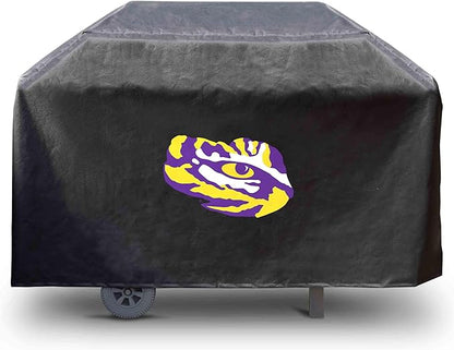 FANMATS 41206 LSU Rectangular Grill Cover - Fits 3 and 4 Burner Grills - 68in x 21in x 35in