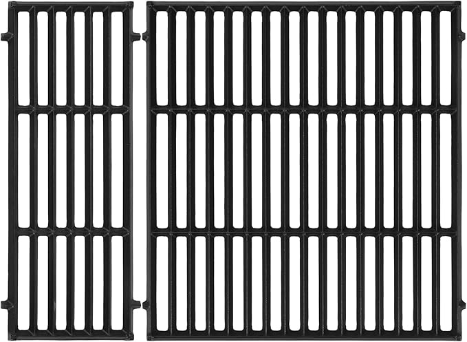 17.5" Grill Grates for Weber Spirit 300/400 & GS4 Spirit II 300 Series, Spirit E/S-310 E/S-320 E/S-330 E425 E435, Genesis Silver/Gold B & C, Spirit 700,Cast Iron Grill Parts for Weber Spirit 7638 7639
