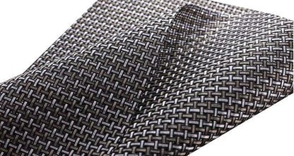 Round Table Placemats Set of 4 Wedge Placemats Heat Resistant Table Mats Pads Wipe Clean (Bamboo Green)